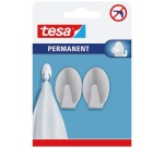 Crochet - Permanent - ovale - taille L - 43.5 x 26.3 x 20.7 mm - acier inox