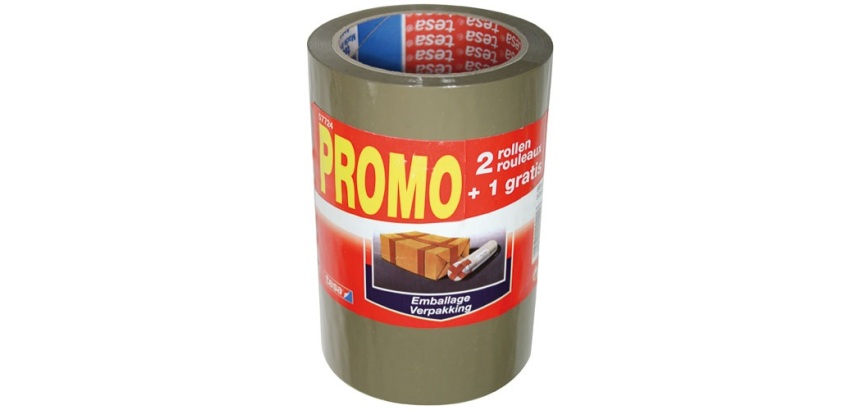 Lot de 2 rouleaux adhésifs + 1 gratuit - 66 m x 50 mm