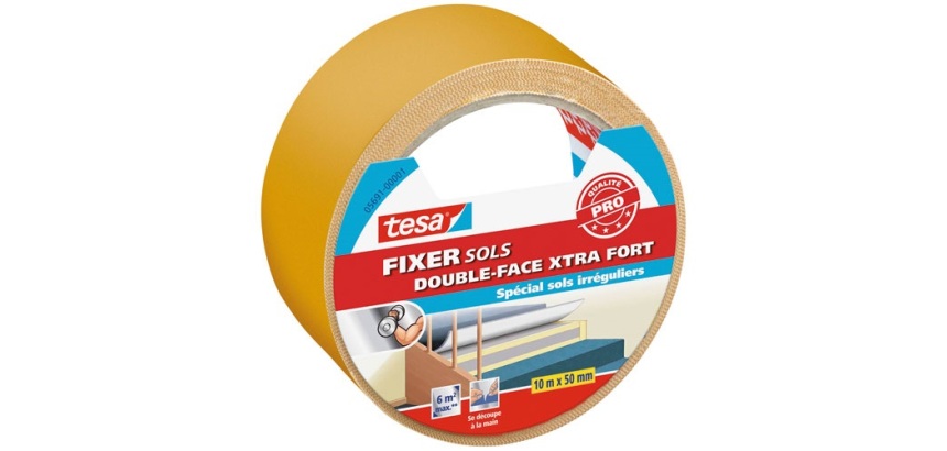 Fixer sols double face adhésion extraforte 10m x 50mm