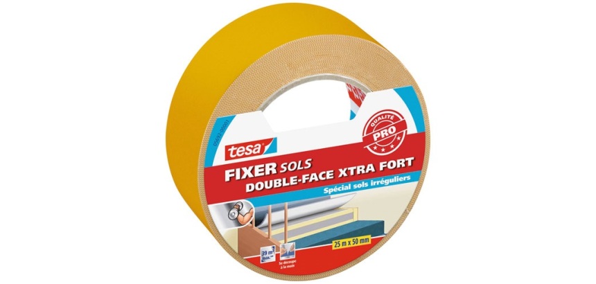 fixation sol double face moquette extrafort 25mx50mm