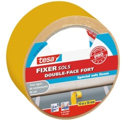 Fixer sols double face adhésion forte 10 m x 50 mm