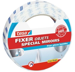 Fixer objet double face miroir 5 m x 19 mm