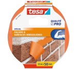 Ruban adhésif pvc orange pour bâtiment 33 m x 50 mm