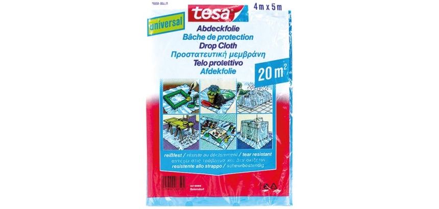 Bâche de protection peinture 20 m² - 4x5 m