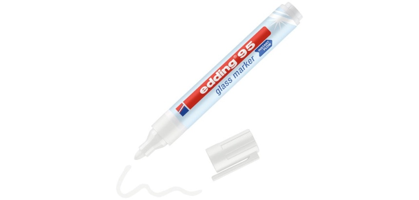 Marqueur - spécial verre - 95 - blanc