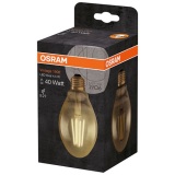 Ampoule Led ovale édition 1906 - claire - filament de 4,5 W équivalent 40 W