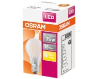 Ampoule Led dépolie de 8 W équivalent 75 W E27 chaud