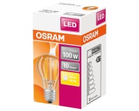 Ampoule led standard claire filament de 11W équivalent 100 W E27 chaud