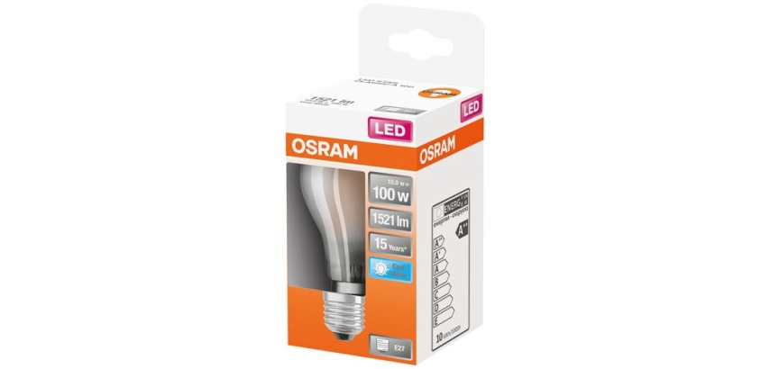 Ampoule Led verre dépoli 10w E27 1521 lm 4000 K froid