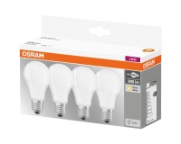 Ampoule LED dépolie de 8.5 W E27 blanc chaud lot de 4