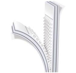 Bande auto-agrippante Powerstrips CLICK, large, blanc