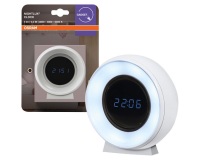 Horloge numérique & veilleuse - Nightlux -  rechargeable - 0,3W -  5lm - bl