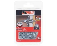 Cheville à expansion - D.4 x 33 mm - avec vis M4 - lot de 16