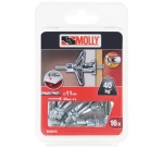 Cheville à expansion - D.5 x 36 mm - avec vis M5 - lot de 16