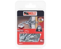 Cheville à expansion - D.5 x 36 mm - avec vis M5 - lot de 16