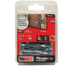 Cheville métallique à expension - D : 6 mm - l : 50 mm - avec vis métrique