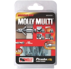 Cheville métal à expension - Multi - D : 5 mm - l : 60 mm- avec vis agglo -