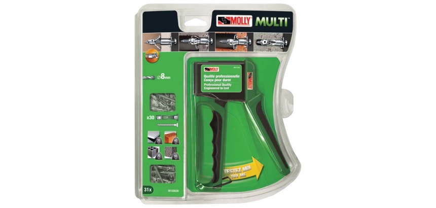 Valibox - 1 pince - Cheville métal à expension - Multi - D :  4 mm - l : 37