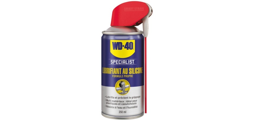 Bombe lubrifiant au silicone formule propre- Double spray - 250 mL