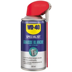 Bombe graisse blanche lithium - Double Spray - 250 mL