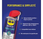 Bombe graisse blanche lithium - Double Spray - 250 mL