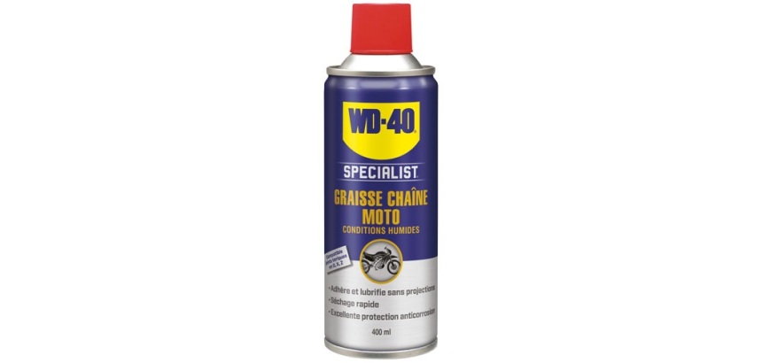 Graisse Chaîne Moto Conditions Humides WD-40 SPECIALIST 400 mL