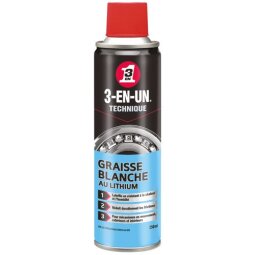 Graisse Blanche au Lithium 3-EN-UN® TECHNIQUE - Aérosol de 250 ml