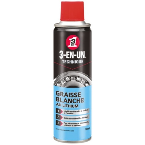 Graisse Blanche au Lithium 3 en 1 TECHNIQUE 250 mL
