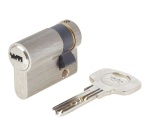 Demi-cylindre - Série 1000+ - 30x10 mm nickelé - 6 goupilles - anti-perçage