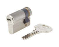 Demi-cylindre - Série 1000+ - 30x10 mm nickelé - 6 goupilles - anti-perçage