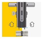 Demi-cylindre - Série 1000+ - 30x10 mm nickelé - 6 goupilles - anti-perçage
