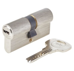 Cylindre Série - 1000+ - débrayable - 30x30 mm nickelé - 6 goupilles