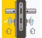 Cylindre à bouton Série 1000+ 30x30 mm nickelé - 6 goupilles - anti-perçage
