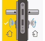 Cylindre - Série 1000+ - débrayable - 35x35 mm nickelé - 6 goupilles - anti
