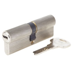 Cylindre - Série 1000+ - débrayable - 40x40 mm nickelé - 6 goupilles - anti