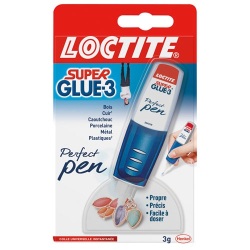 Colle SuperGlue3 gel Perfect Pen Loctite - Tube 3 g