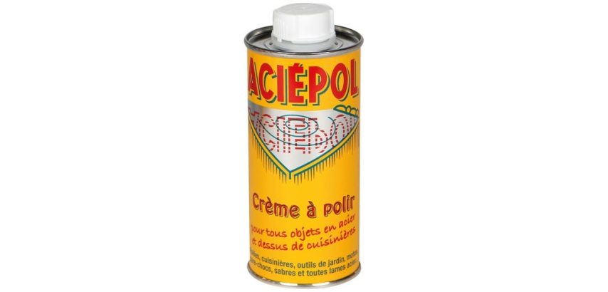 Nettoyant métaux - crème à polir - blanc - bidon - 250 mL