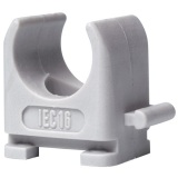 Attache ronde - avec pointe - D.16 mm - lot de 50 - gris