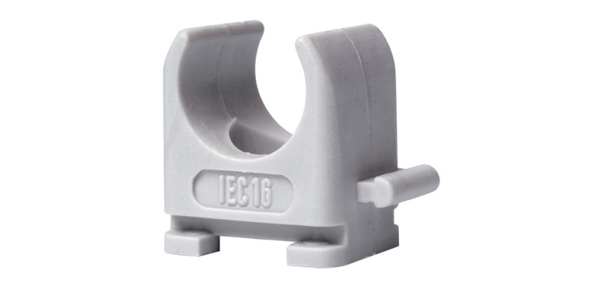 Attache ronde - avec pointe - D.16 mm - lot de 50 - gris