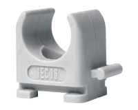 Attache ronde - avec pointe - D.20 mm - lot de 50 - gris