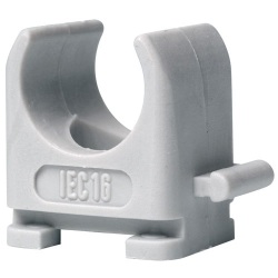 Attache ronde - avec pointe - D.20 mm - lot de 50 - gris