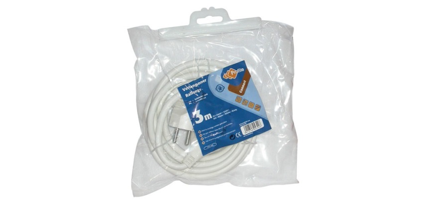 Rallonge 3 m 3G1.5mm² blanc