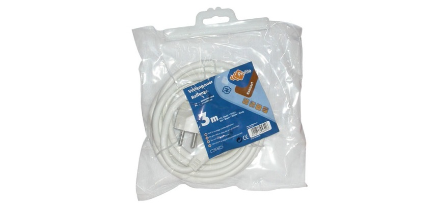 Rallonge - 3 m - 3G1.5mm² - blanc