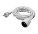 Rallonge - 5 m - 3G1.5mm² - blanc