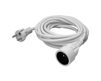 Rallonge - 5 m - 3G1.5mm² - blanc