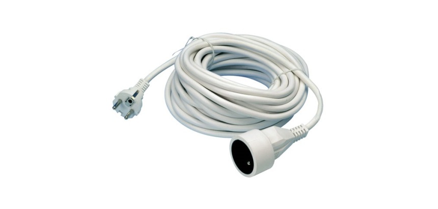 Rallonge - 10 m - 3G1.5mm² - blanc