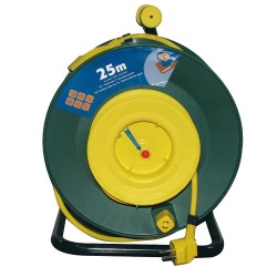 Enrouleur de jardin - 25 m - 3G1.5mm² - jaune