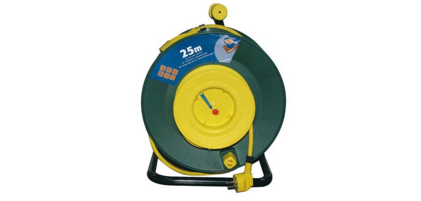 Enrouleur de jardin - 25 m - 3G1.5mm² - jaune