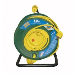 Enrouleur de jardin - 50 m - 3G1.5mm² - jaune