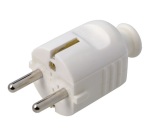 Fiche mâle - 16A  2P+T - blanc